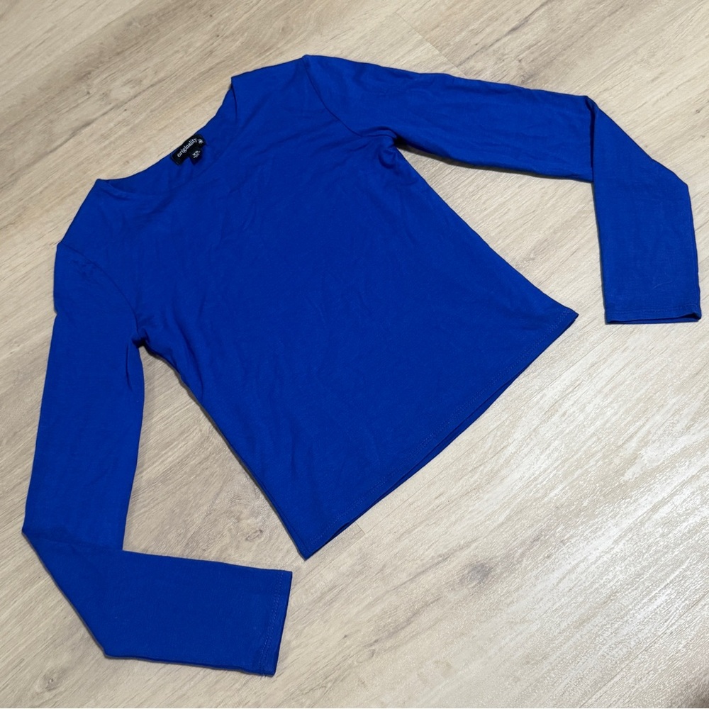 Originality Blue Long Sleeve Top